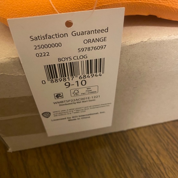 SPACE JAM toddler boy’s EVA Sandal sz 9/10 - Picture 6 of 8